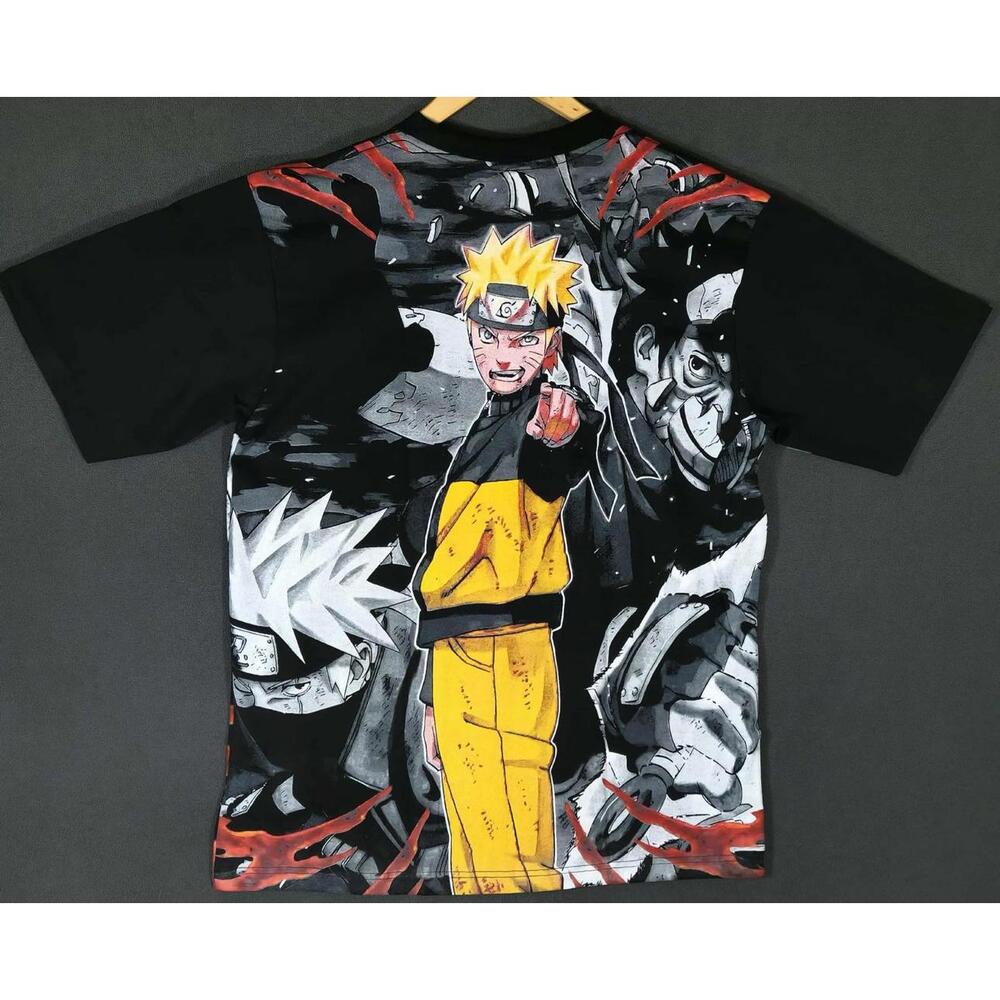 Naruto Shippuden Anime  AOP Double Sided Size XL Vintage Modern T-Shirt